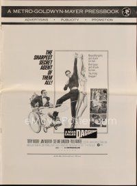 1x649 MAN CALLED DAGGER pressbook '67 Terry Moore, Paul Mantee, guy in wheelchair with guns!