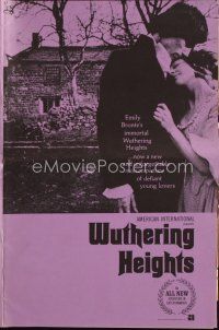1x722 WUTHERING HEIGHTS pressbook '71 Timothy Dalton, Emily Bronte's unforgettable love story!