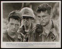 1x765 CASUALTIES OF WAR presskit w/ 3 stills '89 Michael J. Fox, Sean Penn, directed by De Palma!