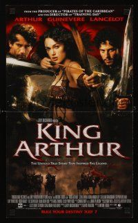 1x363 KING ARTHUR promo brochure '04 Clive Owen, Keira Knightley w/bow & arrow!