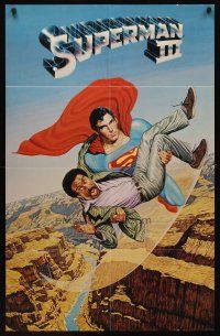 1x369 SUPERMAN III special 10x13 '83 folds out with three cool different images!