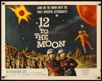 1y004 12 TO THE MOON 1/2sh '60 land on the moon with the intrepid first astronauts!