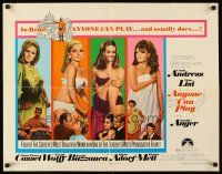 1y023 ANYONE CAN PLAY 1/2sh '68 sexiest near-naked Ursula Andress, Virna Lisi, Auger & Mell!