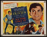 1y028 AS YOU LIKE IT 1/2sh R49 Sir Laurence Olivier in William Shakespeare's romantic comedy!