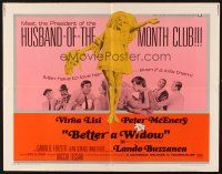 1y047 BETTER A WIDOW 1/2sh '69 sexy Virna Lisi goes from blushing bride to merry widow overnight!