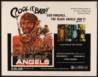 1y052 BLACK ANGELS 1/2sh '70 God forgives, but these crazed bikers don't, cool motorcycle art!