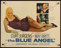 1y058 BLUE ANGEL 1/2sh '59 Curt Jurgens, full-length image of sexy May Britt!