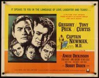 1y080 CAPTAIN NEWMAN, M.D. 1/2sh '64 Gregory Peck, Tony Curtis, Angie Dickinson, Bobby Darin