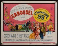 1y082 CAROUSEL 1/2sh '56 Shirley Jones, Gordon MacRae, Rodgers & Hammerstein musical!