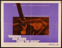 1y134 DRACULA HAS RISEN FROM THE GRAVE 1/2sh '69 Hammer, vampire Christopher Lee!