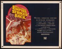 1y146 EMPIRE STRIKES BACK 1/2sh R82 George Lucas sci-fi classic, cool artwork by Tom Jung!