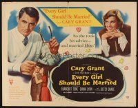 1y148 EVERY GIRL SHOULD BE MARRIED 1/2sh '48 Cary Grant, Diana Lynn, Betsy Drake