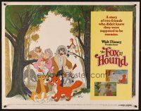 1y164 FOX & THE HOUND 1/2sh '81 two friends who didn't know they were supposed to be enemies!