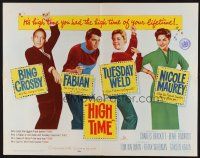 1y221 HIGH TIME 1/2sh '60 Blake Edwards directed, Bing Crosby, Fabian, sexy young Tuesday Weld!
