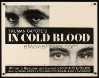 1y239 IN COLD BLOOD 1/2sh '68 Richard Brooks directed, Robert Blake, novel by Truman Capote!