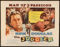 1y256 JUGGLER 1/2sh '53 concentration camp survivor Kirk Douglas is on the run from his past!