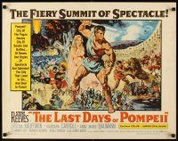 1y271 LAST DAYS OF POMPEII 1/2sh '60 mighty Steve Reeves in the fiery summit of spectacle!