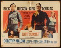 1y275 LAST SUNSET 1/2sh '61 Rock Hudson, Kirk Douglas, Dorothy Malone, directed by Robert Aldrich!