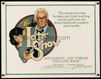 1y277 LATE SHOW 1/2sh '77 great artwork of Art Carney & Lily Tomlin by Richard Amsel!