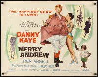 1y318 MERRY ANDREW 1/2sh '58 art of laughing Danny Kaye, Pier Angeli & chimp!