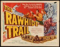 1y387 RAWHIDE TRAIL 1/2sh '58 killer-Comanches gather for the bloody eve of the tomahawk & knife!