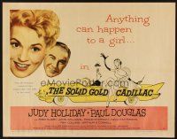 1y443 SOLID GOLD CADILLAC style B 1/2sh '56 wacky art of Judy Holliday & Paul Douglas in car!
