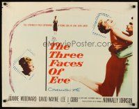 1y489 THREE FACES OF EVE 1/2sh '57 David Wayne, Joanne Woodward has multiple personalities!