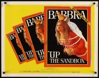 1y518 UP THE SANDBOX 1/2sh '73 Time Magazine parody art of Barbra Streisand by Richard Amsel!