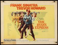1y522 VON RYAN'S EXPRESS 1/2sh '65 Frank Sinatra & Trevor Howard in World War II!