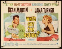 1y537 WHO'S GOT THE ACTION 1/2sh '62 Daniel Mann directed, Dean Martin & irresistible Lana Turner!