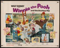1y542 WINNIE THE POOH & THE BLUSTERY DAY 1/2sh '69 A.A. Milne, Tigger, Piglet, Eeyore!