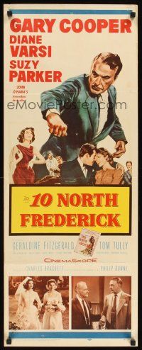 1z127 10 NORTH FREDERICK insert '58 Gary Cooper, Diane Varsi, from John O'Hara's best-seller!