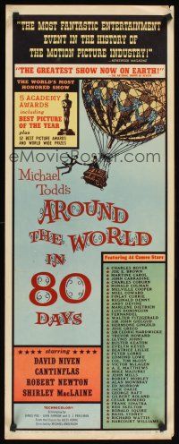 1z153 AROUND THE WORLD IN 80 DAYS insert '58 all-stars, around-the-world epic!