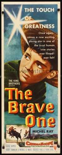 1z198 BRAVE ONE insert '56 Irving Rapper directed western, written by Dalton Trumbo!