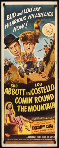 1z236 COMIN' ROUND THE MOUNTAIN insert '51 hillbillies Bud Abbott & Lou Costello!