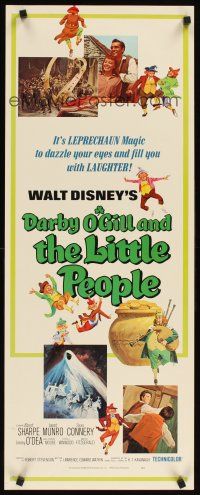 1z253 DARBY O'GILL & THE LITTLE PEOPLE insert R77 Disney, Sean Connery, it's leprechaun magic!
