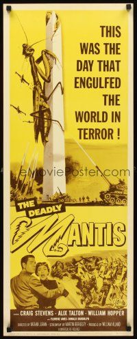 1z260 DEADLY MANTIS insert R64 classic art of giant insect on Washington Monument by Sawyer