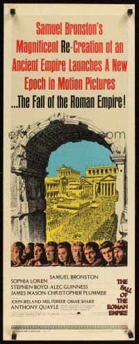 1z296 FALL OF THE ROMAN EMPIRE insert '64 Anthony Mann epic, Sophia Loren, Boyd, Guinness, Mason