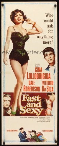 1z298 FAST & SEXY insert '61 who could ask for more than half-dressed sexy Gina Lollobrigida!