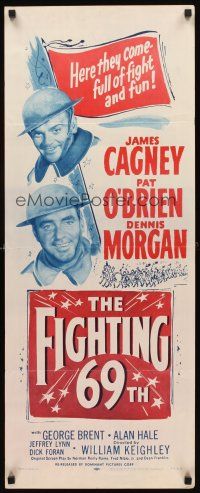 1z301 FIGHTING 69th insert R56 great art of WWI soldiers James Cagney, Pat O'Brien & George Brent!
