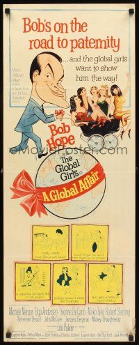 1z328 GLOBAL AFFAIR insert '64 great art of Bob Hope & sexy girls, Yvonne De Carlo!