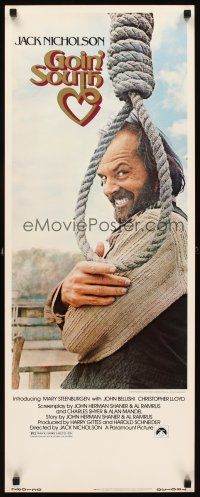1z331 GOIN' SOUTH insert '78 great image of smiling Jack Nicholson by hanging noose in Texas!