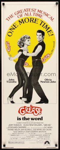 1z336 GREASE insert R80 John Travolta & Olivia Newton-John in the greatest musical of all time!