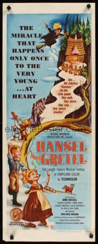 1z345 HANSEL & GRETEL insert '54 classic fantasy tale acted out by cool Kinemin puppets!