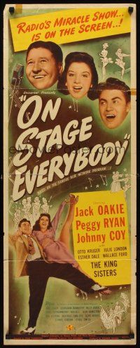 1z551 ON STAGE EVERYBODY insert '45 Jack Oakie, sexy Peggy Ryan, Johnny Coy!