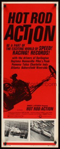 1z379 HOT ROD ACTION insert '69 the exciting world of speed, drag racing & record breaking runs!