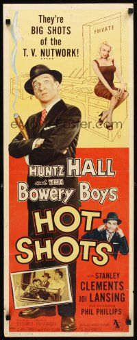 1z381 HOT SHOTS insert '56 Huntz Hall & The Bowery Boys are the big shots of the TV nutwork!