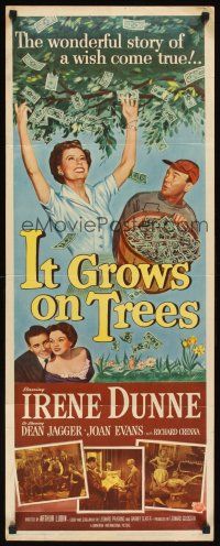 1z411 IT GROWS ON TREES insert '52 Irene Dunne & Dean Jagger picking money from tree!