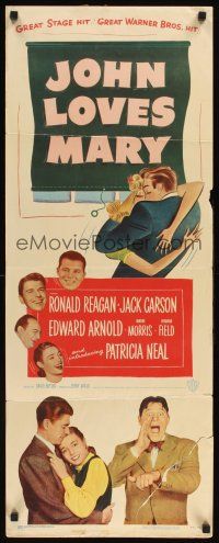 1z421 JOHN LOVES MARY insert '49 Ronald Reagan, Jack Carson, Edward Arnold, Patricia Neal