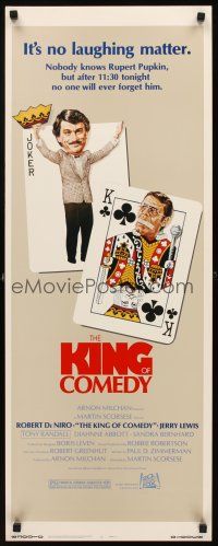 1z435 KING OF COMEDY insert '83 Robert De Niro, Jerry Lewis, directed by Martin Scorsese!